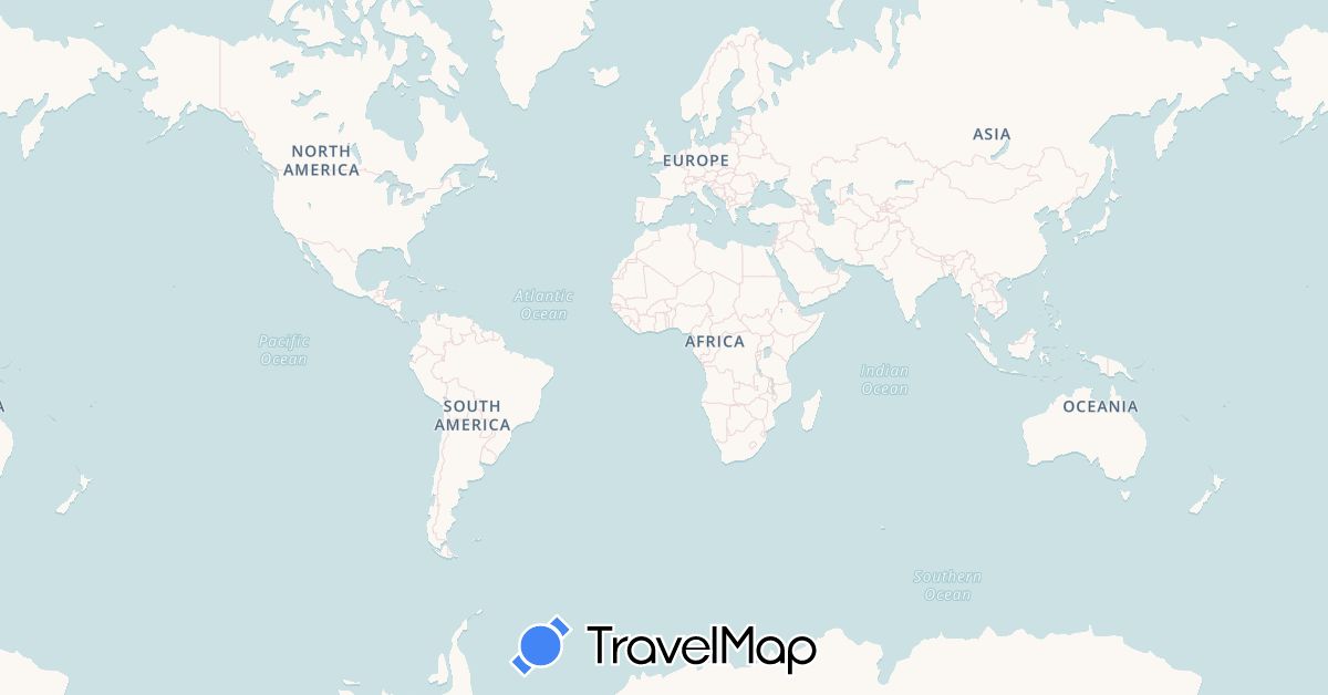 TravelMap itinerary: driving, bus, plane, train, hiking, boat in United Arab Emirates, Australia, Cyprus, Germany, Denmark, Egypt, Spain, United Kingdom, Greece, Indonesia, India, Italy, Japan, South Korea, Sri Lanka, Norway, Oman, Poland, Portugal, Sweden, Singapore, Thailand, United States (Africa, Asia, Europe, North America, Oceania)